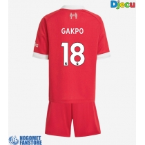 Liverpool Cody Gakpo #18 Domaci Dres za djecu 2025-26 Kratak Rukav (+ Kratke hlače)